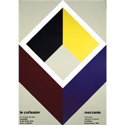195 ORIGINAL Swiss Design Deco Poster Le Corbusier GRAPHICS