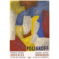 198 VINTAGE Poliakoff Exhibition Poster Plakat 1950s