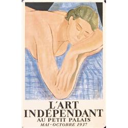 199 VERY RARE Matisse Art Exhibition Lithograph Poster 1930s 