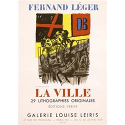 200 OLD ORIGINAL Fernand Leger Art Exhbition Poster 1950s