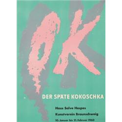 201 GROUP of 2 Oskar Kokoschka Exhibition Posters 1960