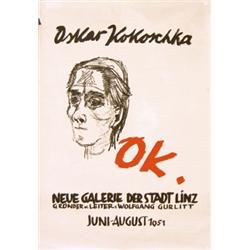 203 VINTAGE Early Kokoschka Exhibition Poster Plakat 1950s