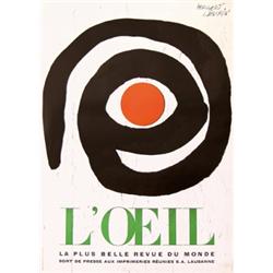 205 ORIGINAL SWISS DESIGN Herbert Leupin Poster 1960s RARE