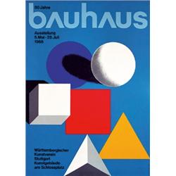 213 ORIG Herbert Bayer Bauhaus Poster RARE LARGE VERSION !