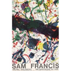 224 OLD ORIGINAL Sam Francis Art Poster Plakat 1960s