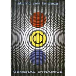225 ORIGINAL General Dynamics Erik Nitsche Poster 1950s