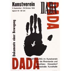 226 ORIGINAL VINTAGE DADA Document Poster Plakat 1950s