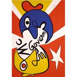 231 FANTASTC ORIGINAL Calder McGovern Poster 1960s