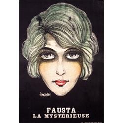 241 VINTAGE Magic Poster Mysterious Woman Fausta 1920s