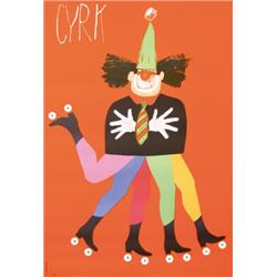 242 ORIGINAL Polish Cyrk Poster 1970s First Ed. Janowski