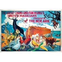 245 ORIGINAl Noe Ark Fak-Hong Poster 1910s BEAUTIFUL