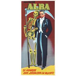 250 ORIGINAL Professor ALBA Magician Poster 1950s