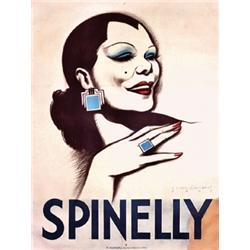 262 VINTAGE French Dancer Poster Spinelly 1930s