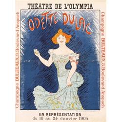 263 ORIGINAL VINTAGE Cappiello Odette Dulac Poster 1900s