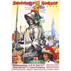 266 GREAT ORIGINAL Hohlwein Theater Festival Poster 1930s