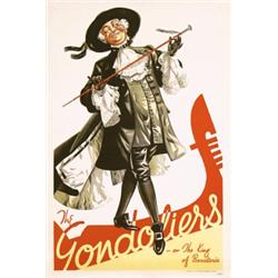 271 ORIGINAL VINTAGE Gilbert & Sullivan Opera Poster 1920s