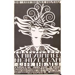 277 VINTAGE Shakespeare Midsummer Night's Dream Poster 1920s
