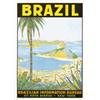 Image 1 : 286 BEAUTIFUL RARE Travel Poster Brazil 1930s ORIGINAL 