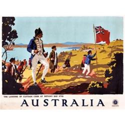 287 ORIGINAL VINTAGE Travel Poster Australia 1930s TROMPF
