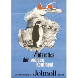 329 ORIGINAL Penguin Poster SWISS DESIGN Antarctica 1950s