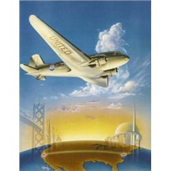 349 ORIGINAL Golden Gate Expo Poster 1939 San Francisco United