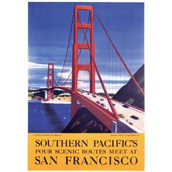 352 VINTAGE Southern Pacific San Francisco Poster 1930s