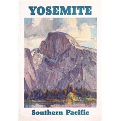 354 RARE ORIGINAL SP MAURICE LOGAN Poster Yosemite 1930s