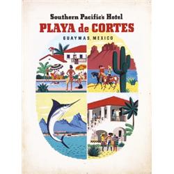 361 ORIGINAL SOUTHERN PACIFIC Rail Poster Maquette 1930s