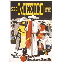 362 ORIGINAL Maurice Logan Southern Pacific Rail Poster 1930s
