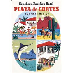 366 VINTAGE Southern Pacific Rail Mexico Poster 1930s