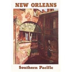 367 ORIGINAL Southern Pacific Rail Poster 1930s LOGAN