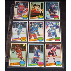 1980-81 Lot Of 9 NHL Cards Mike Foligno, Steve