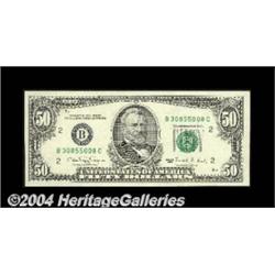 Fr. 2124-B $50 1990 Federal Reserve Note.