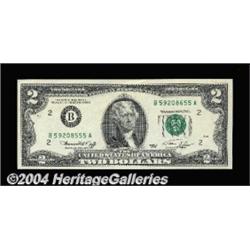 Fr. 1935-B $2 1976 Federal reserve Note. Gem