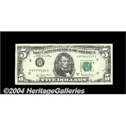 Fr. 1975-H $5 1977A Federal Reserve Notes.