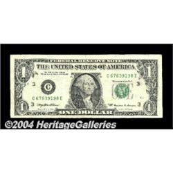 Fr. 1924-C $1 1999 Federal Reserve Note. Very