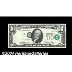 Fr. 2021-C $10 1969C Federal Reserve Note. Gem