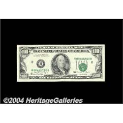 Fr. 2173-H $100 1990 Federal Reserve Note.