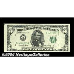 Fr. 1962-A $5 1950A Federal Reserve Note. Gem