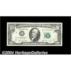 Fr. 2028-B $10 1988A Federal Reserve Note. Gem