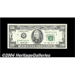 Fr. 2079-B $20 1993 Federal Reserve Note.