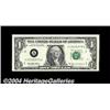 Image 1 : Fr. 2085-A $1 1999 Federal Reserve Note. Gem