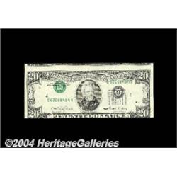 Fr. 2077-G $20 1990 Federal Reserve Note.