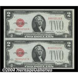 Fr. 1504 $2 1928C Legal Tender Notes. Uncut