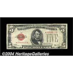 Fr. 1526* $5 1928A Legal Tender Note. Fine.A