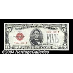 Fr. 1529 $5 1928D Legal Tender Note. Gem Crisp