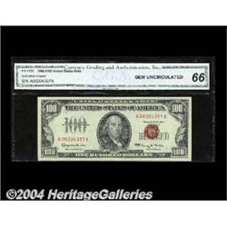 Fr. 1550 $100 1966 Legal Tender Note. Gem