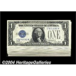 Fr. 1601 $1 1928A Silver Certificates.A block