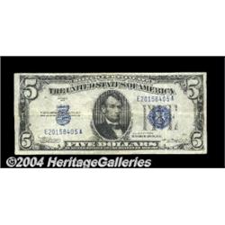 Fr. 1650 $5 1934 Silver Certificate. Very