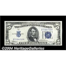 Fr. 1651/1650 $5 1934A Mule/1934 Silver